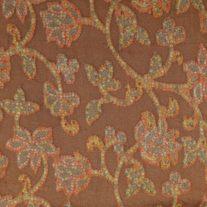 Peach Color Pure Brocade Fabric