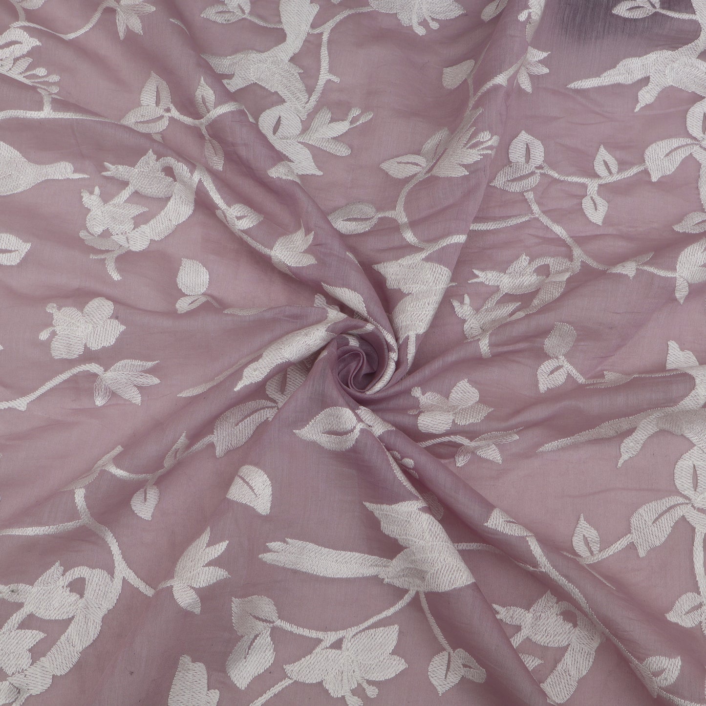 Mul Chanderi Embroidery Fabric