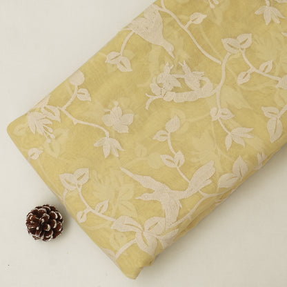 Mul Chanderi Embroidery Fabric