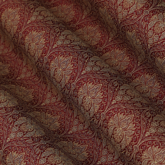 Brown Color Brocade fabric