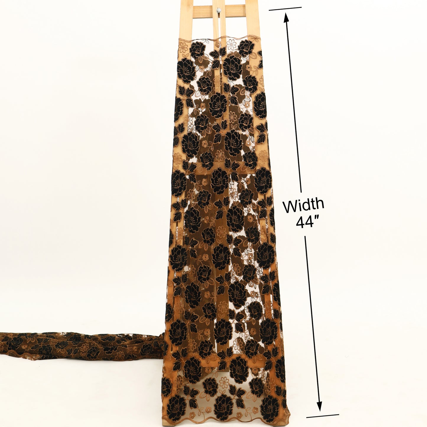 Net Velvet Embroidery Fabric