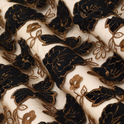 Net Velvet Embroidery Fabric