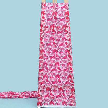 Multicolor Satin Organza Print Fabric