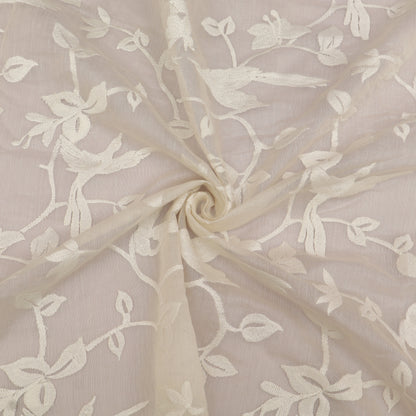Mul Chanderi Embroidery Fabric