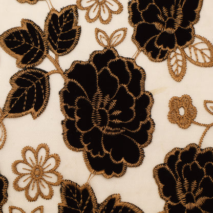 Net Velvet Embroidery Fabric