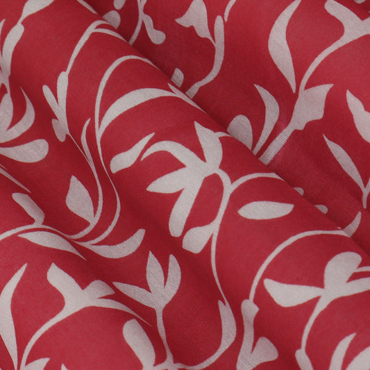 Colored Color Chanderi Print Fabric