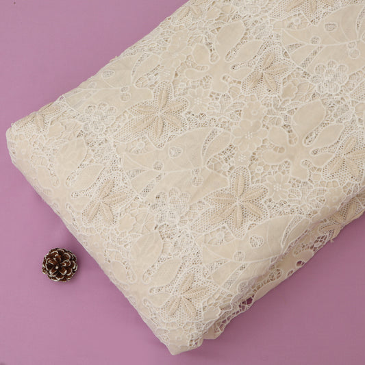 Cotton Chanderi Embroidery Fabric