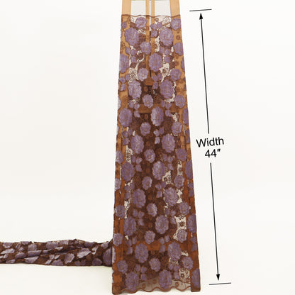 Net Velvet Embroidery Fabric