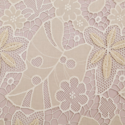 Cotton Chanderi Embroidery Fabric