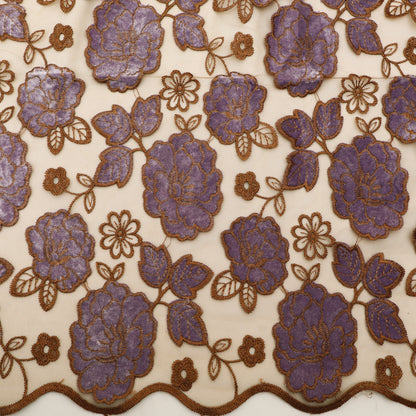 Net Velvet Embroidery Fabric