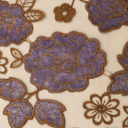 Net Velvet Embroidery Fabric