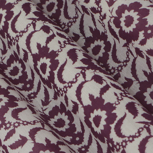 Colored Color Chanderi Print Fabric