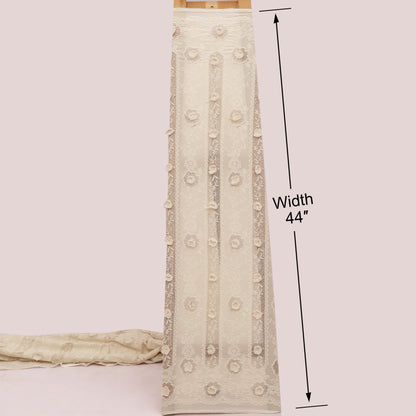 Cotton Chanderi Embroidery Fabric