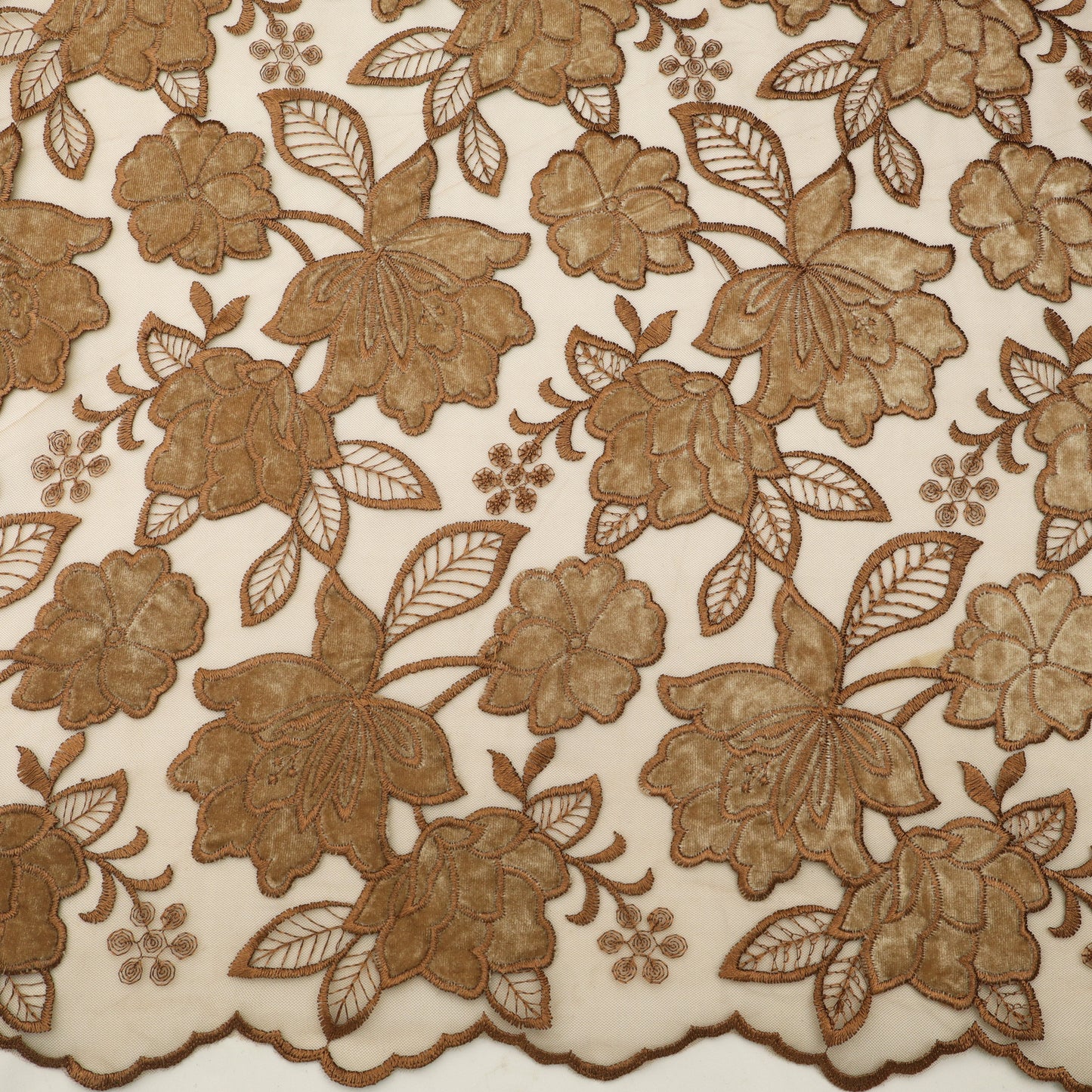 Net Velvet Embroidery Fabric.