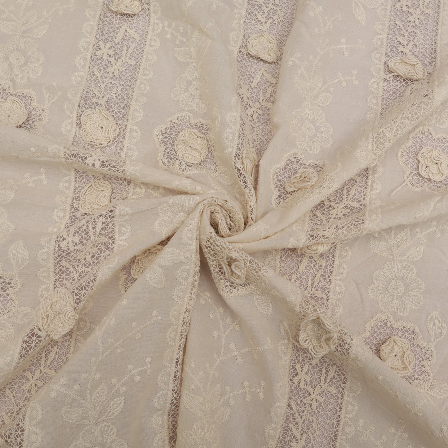 Cotton Chanderi Embroidery Fabric