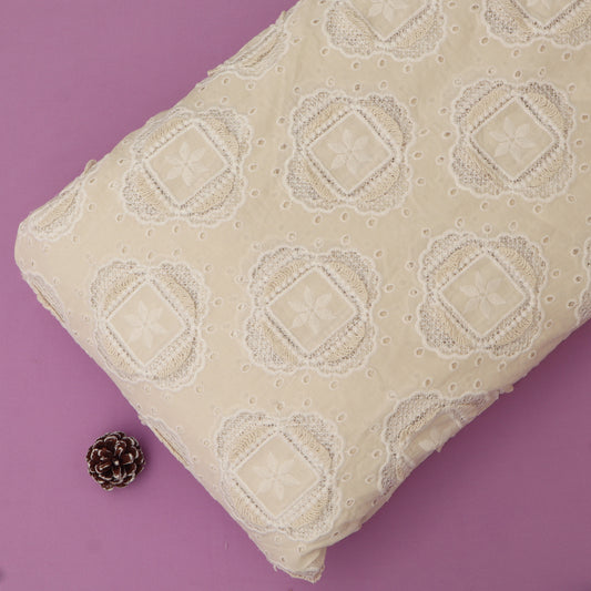 Cotton Chanderi Embroidery Fabric