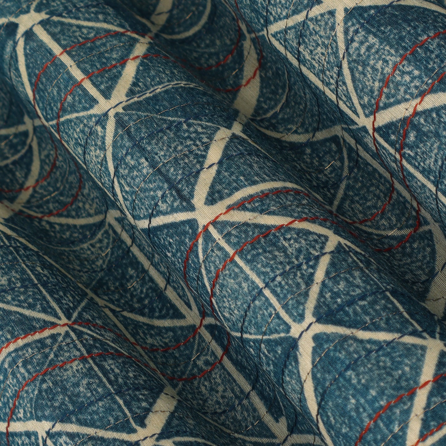 Denim Color Handloom Fabric