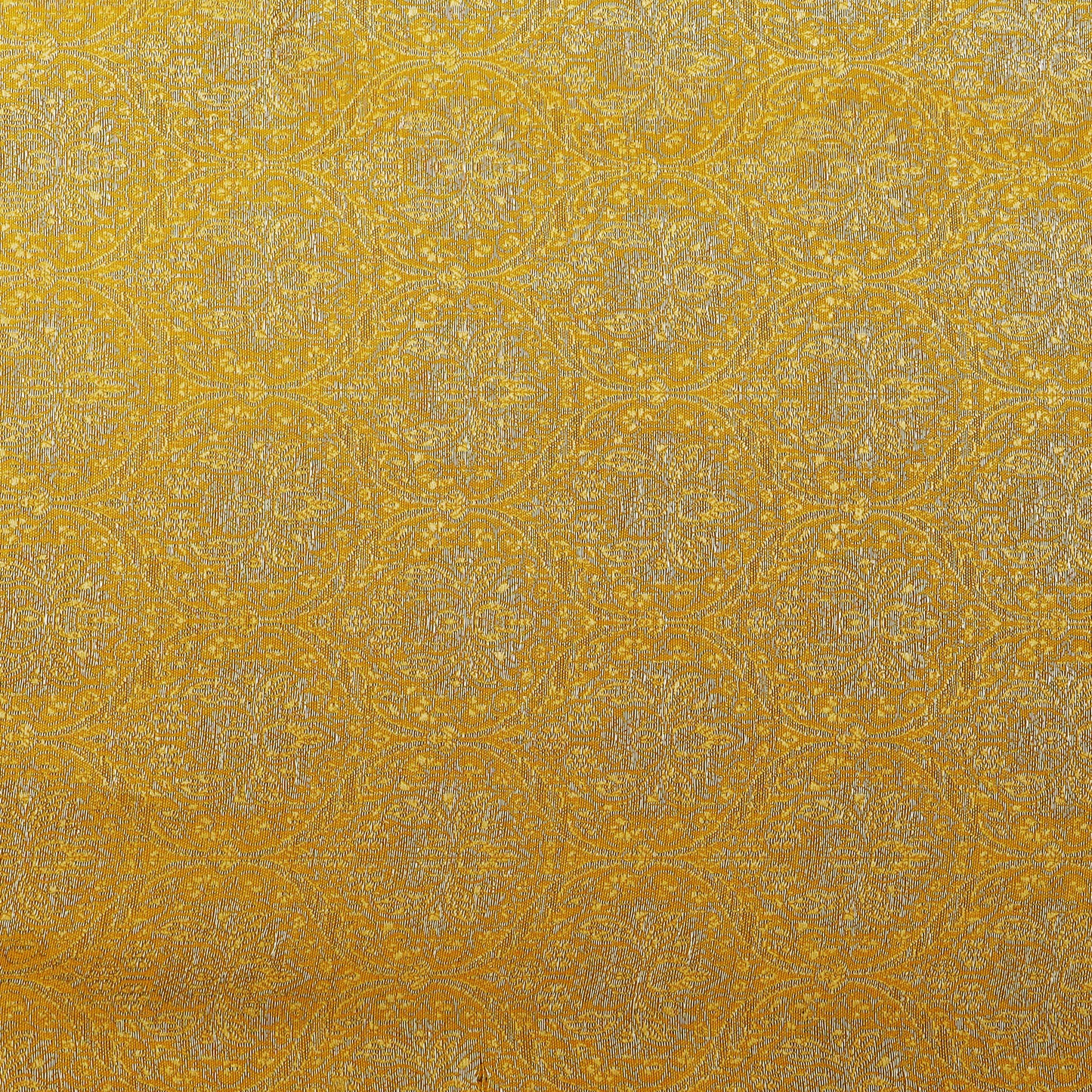 Yellow Color Brocade Fabric