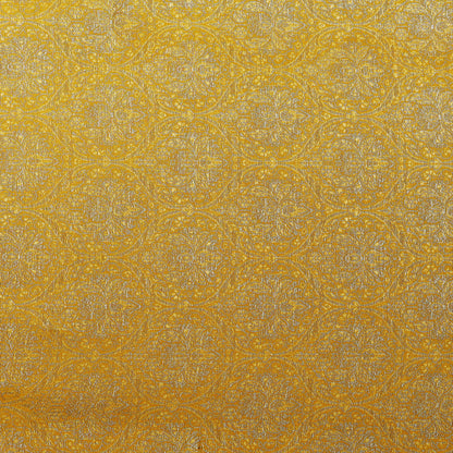 Yellow Color Brocade Fabric