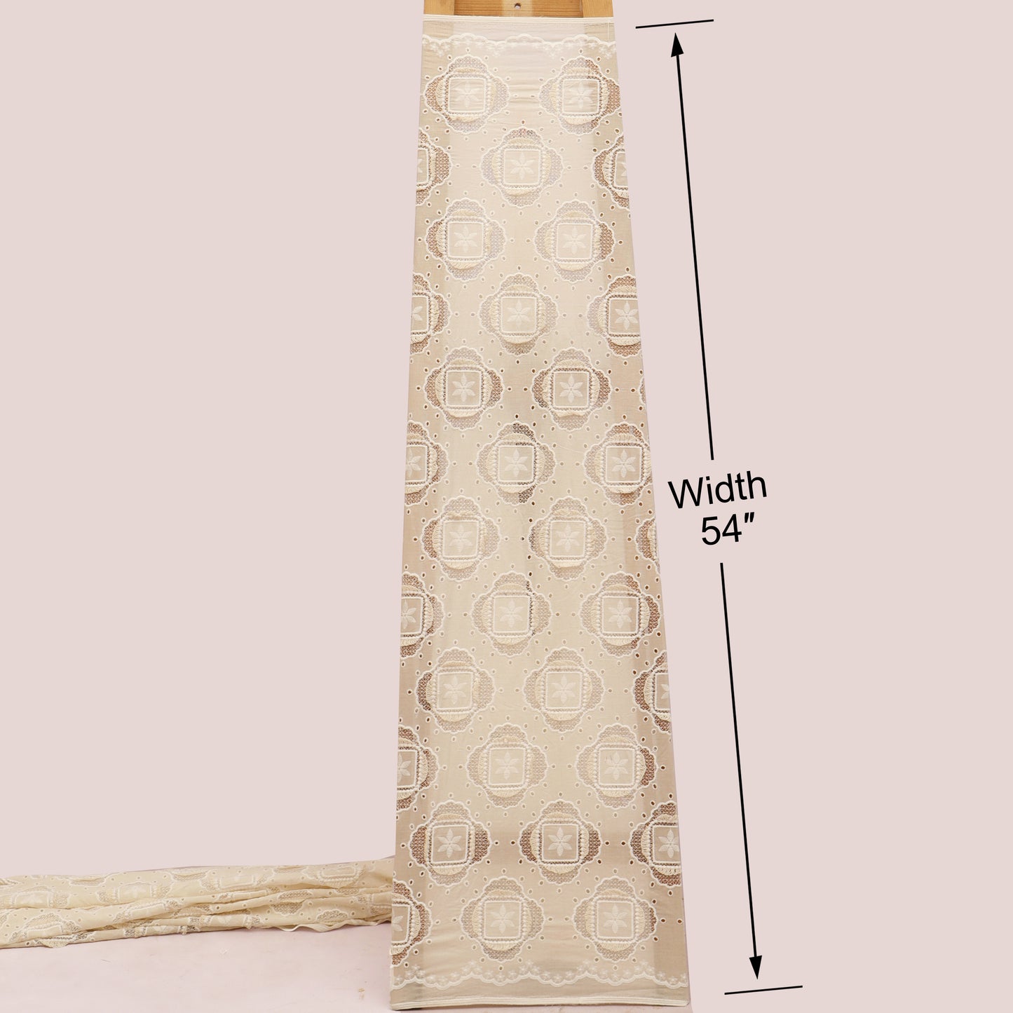 Cotton Chanderi Embroidery Fabric