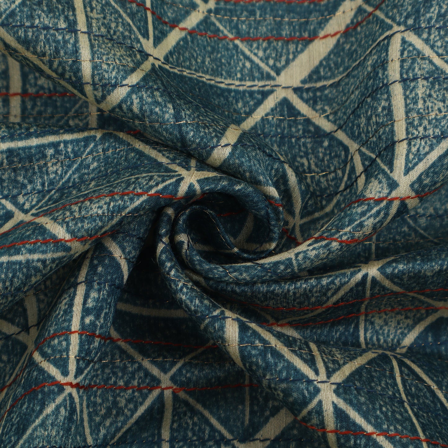 Denim Color Handloom Fabric