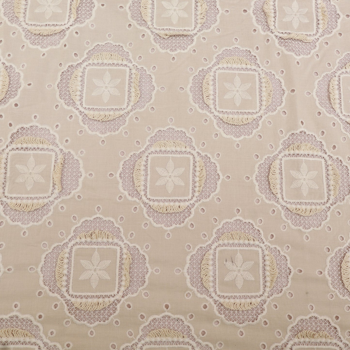 Cotton Chanderi Embroidery Fabric