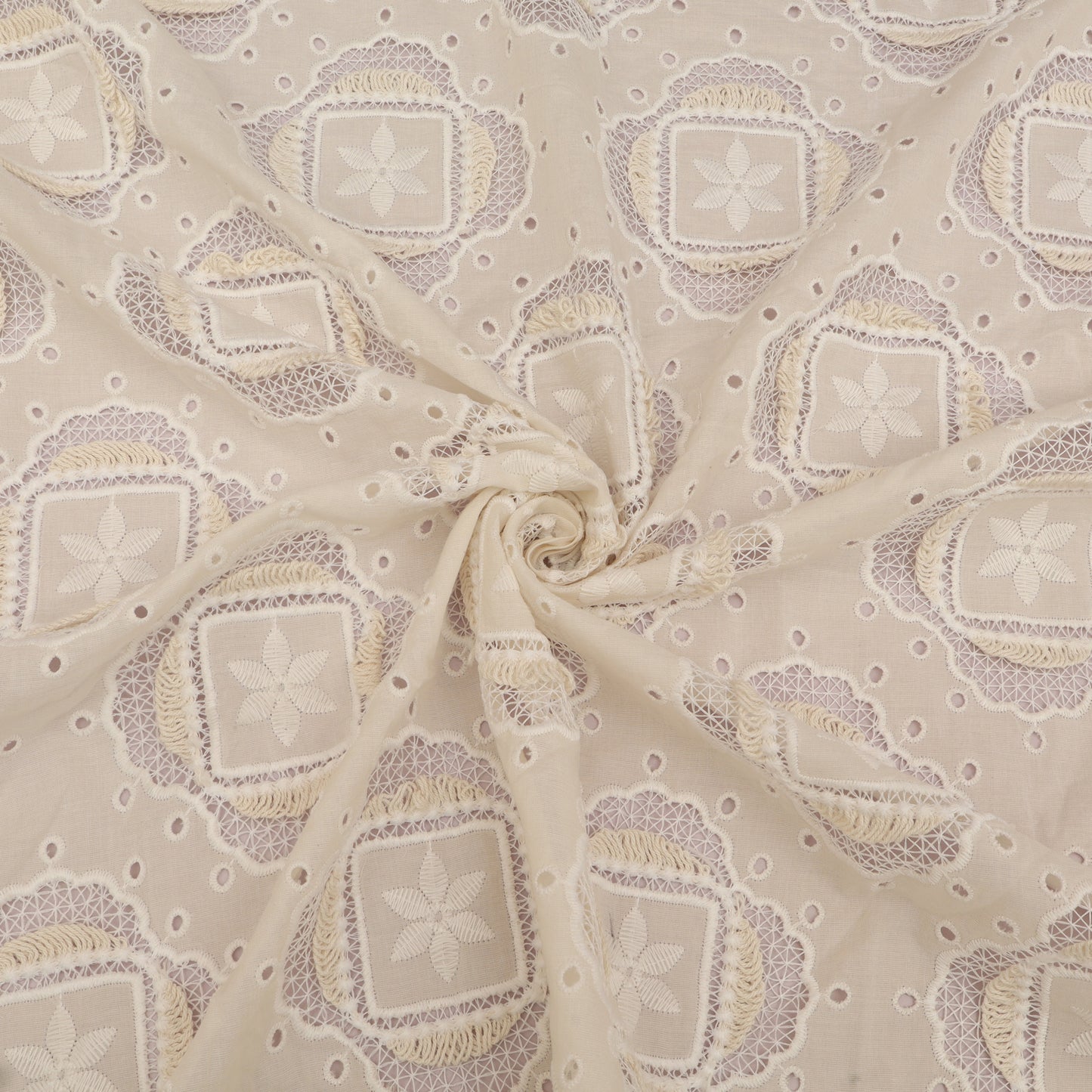 Cotton Chanderi Embroidery Fabric