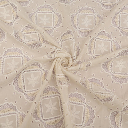Cotton Chanderi Embroidery Fabric