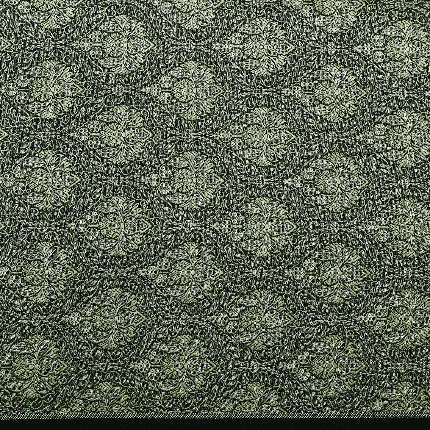 Bottle Green Color Brocade Fabric