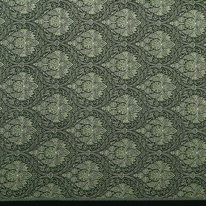 Bottle Green Color Brocade Fabric