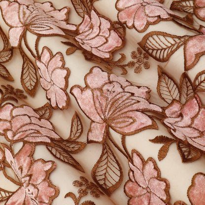 Net Velvet Embroidery Fabric.