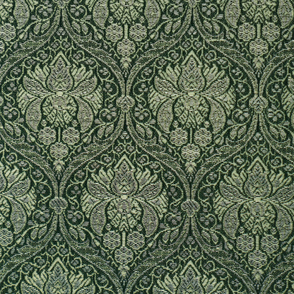 Bottle Green Color Brocade Fabric