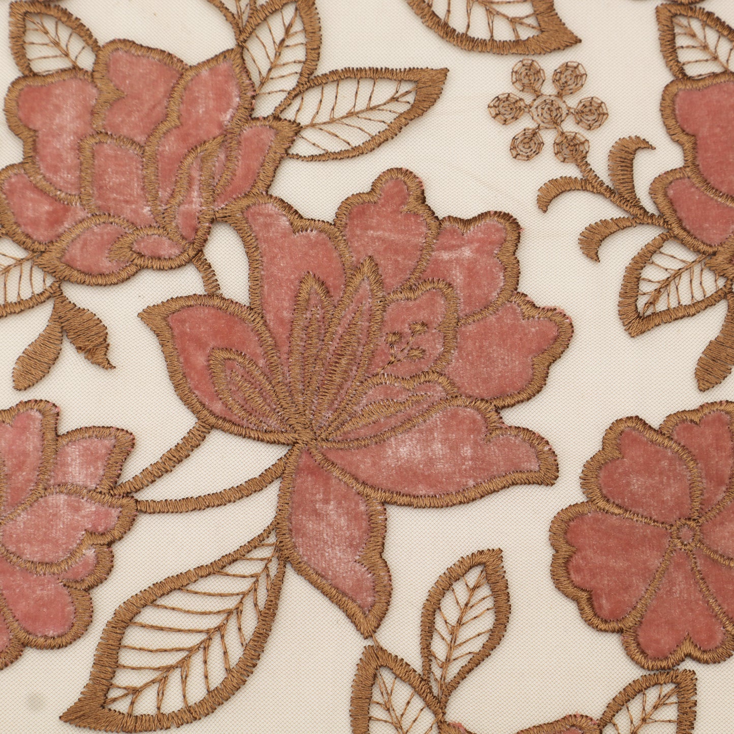 Net Velvet Embroidery Fabric.