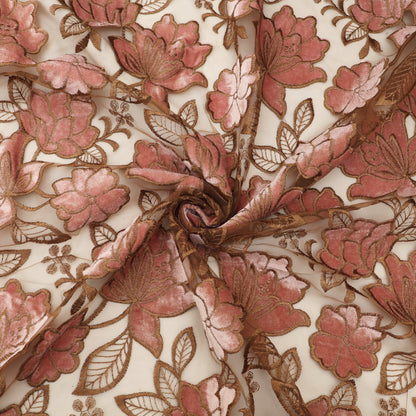 Net Velvet Embroidery Fabric.