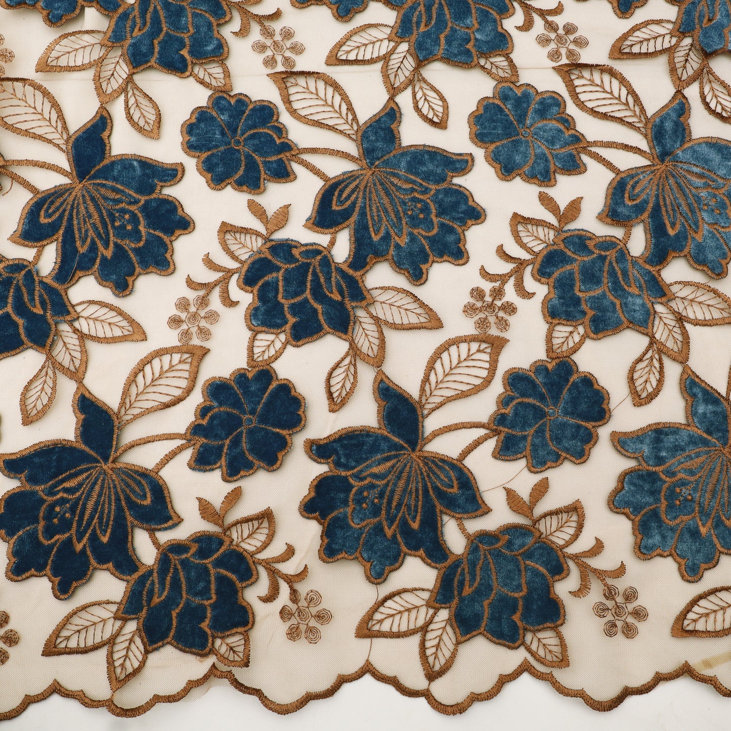 Net Velvet Embroidery Fabric.