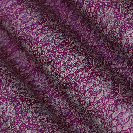 Purple Color Brocade Fabric