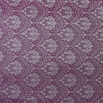 Purple Color Brocade Fabric