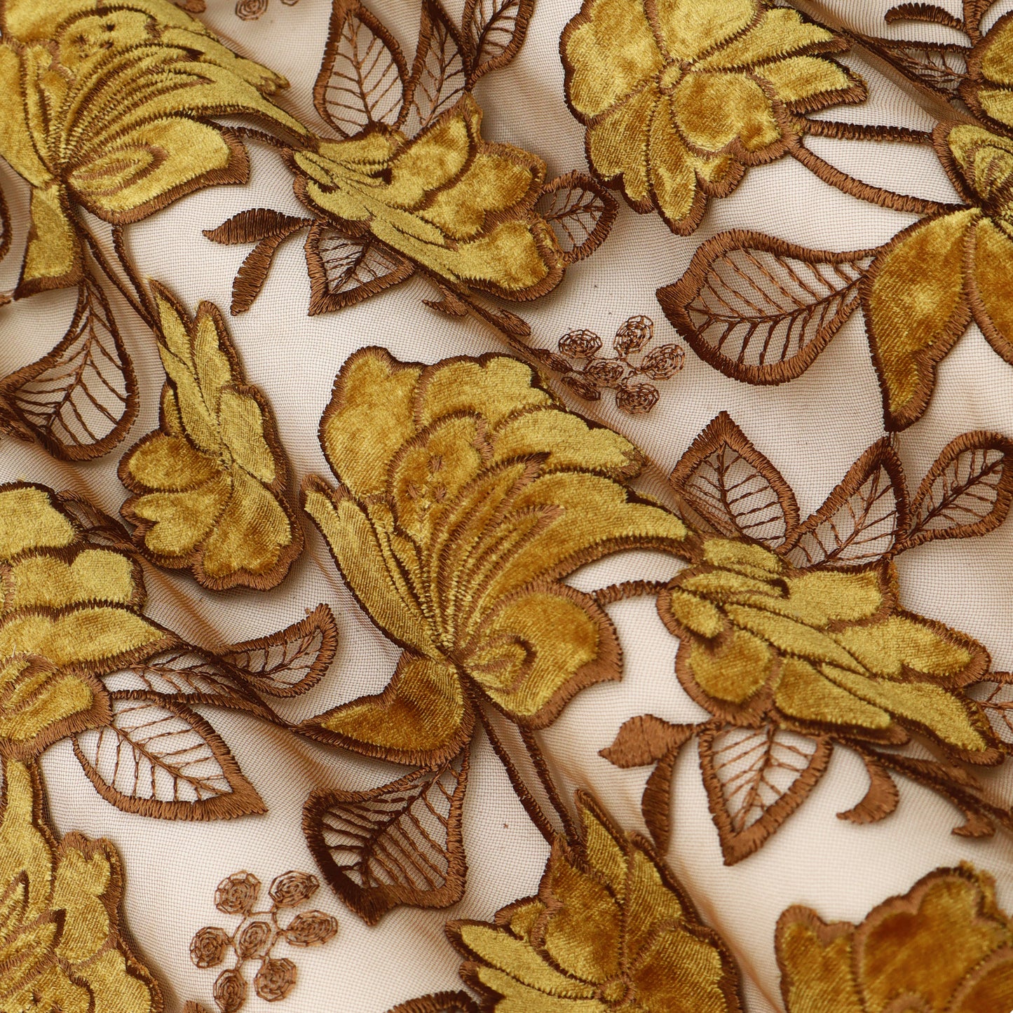 Net Velvet Embroidery Fabric.