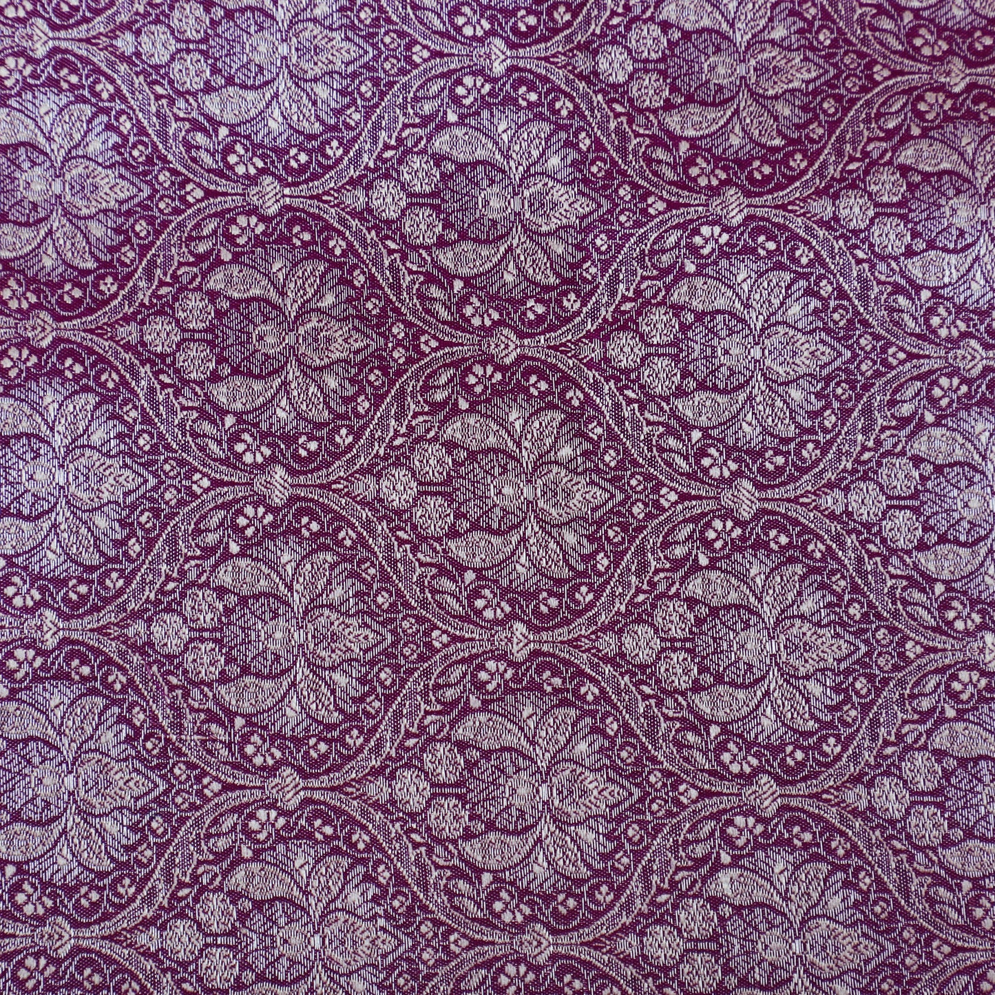 Purple Color Brocade Fabric