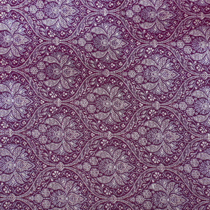 Purple Color Brocade Fabric