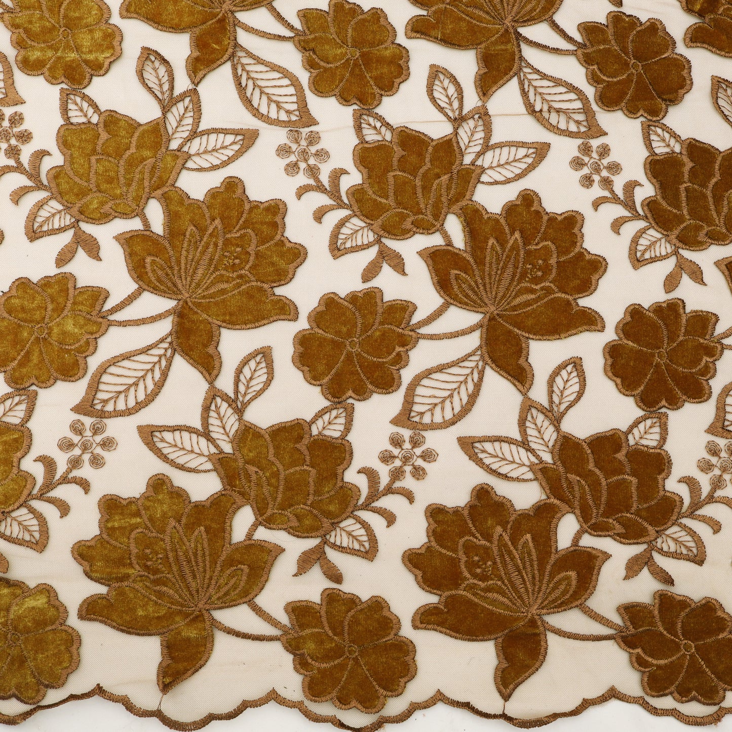 Net Velvet Embroidery Fabric.