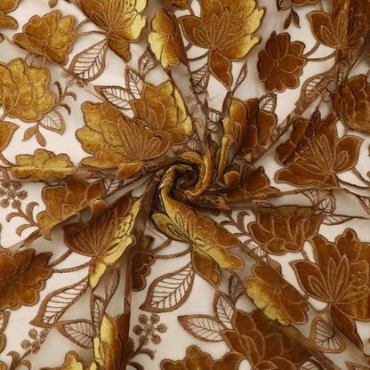 Net Velvet Embroidery Fabric.