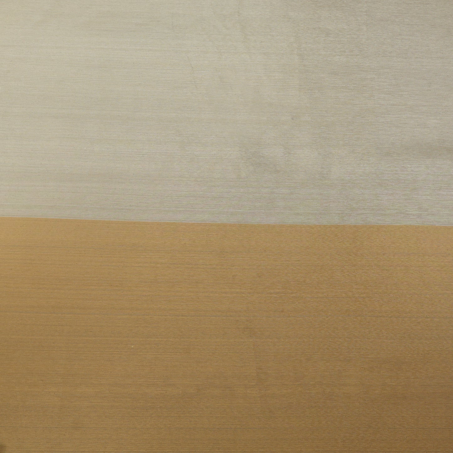 Golden And White Color Tissue Brocade Fabric