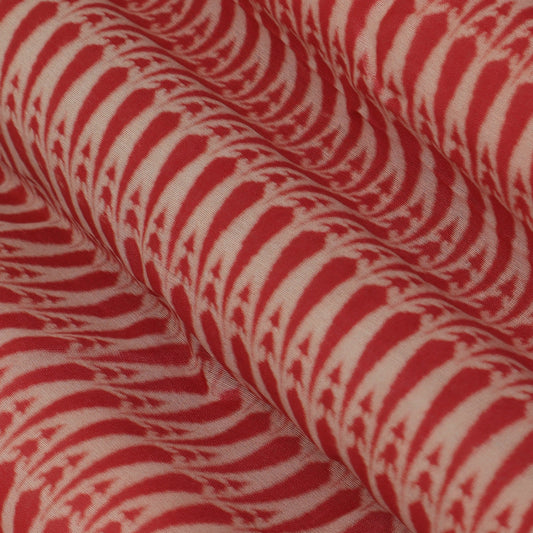 Colored Color Chanderi Print Fabric