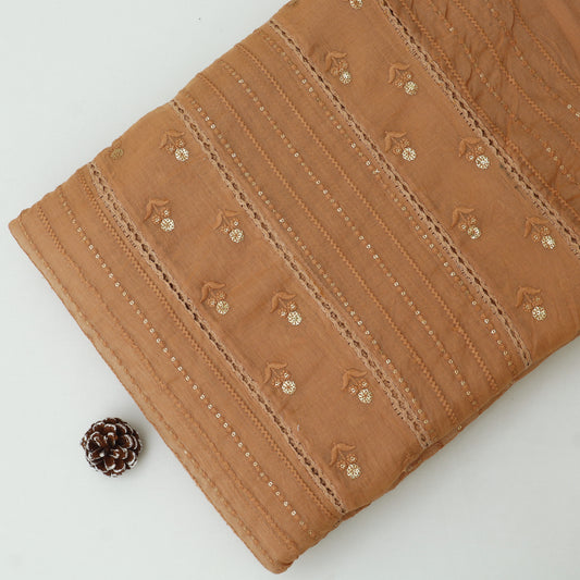 Mul Chanderi Embroidery Fabric