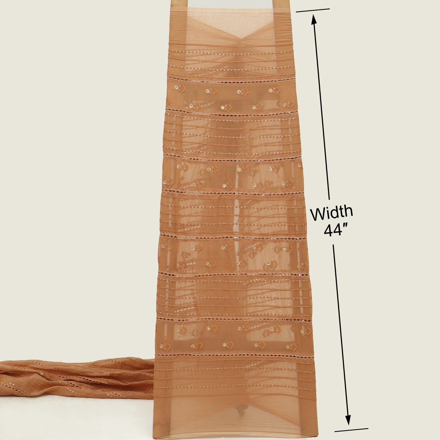 Mul Chanderi Embroidery Fabric
