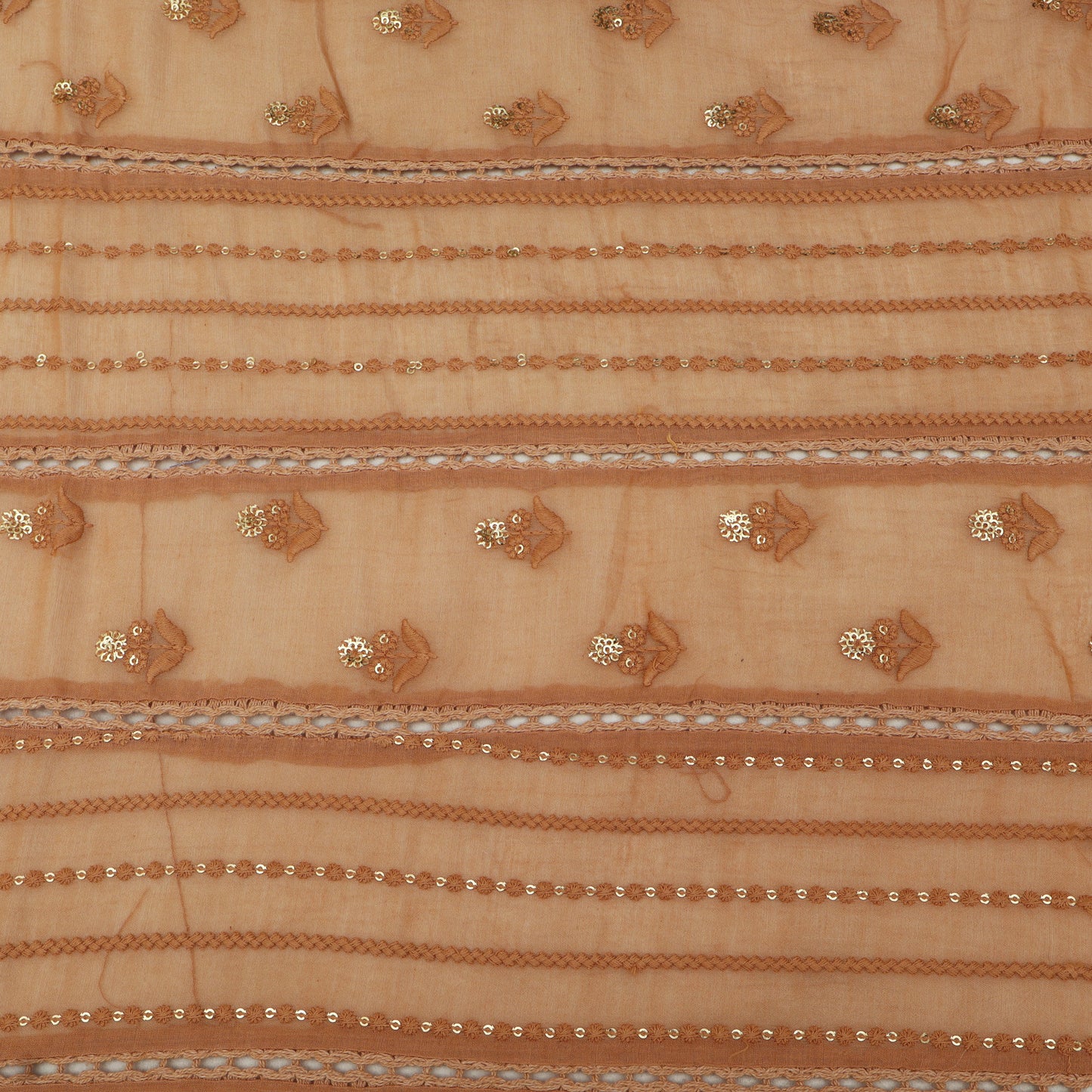Mul Chanderi Embroidery Fabric