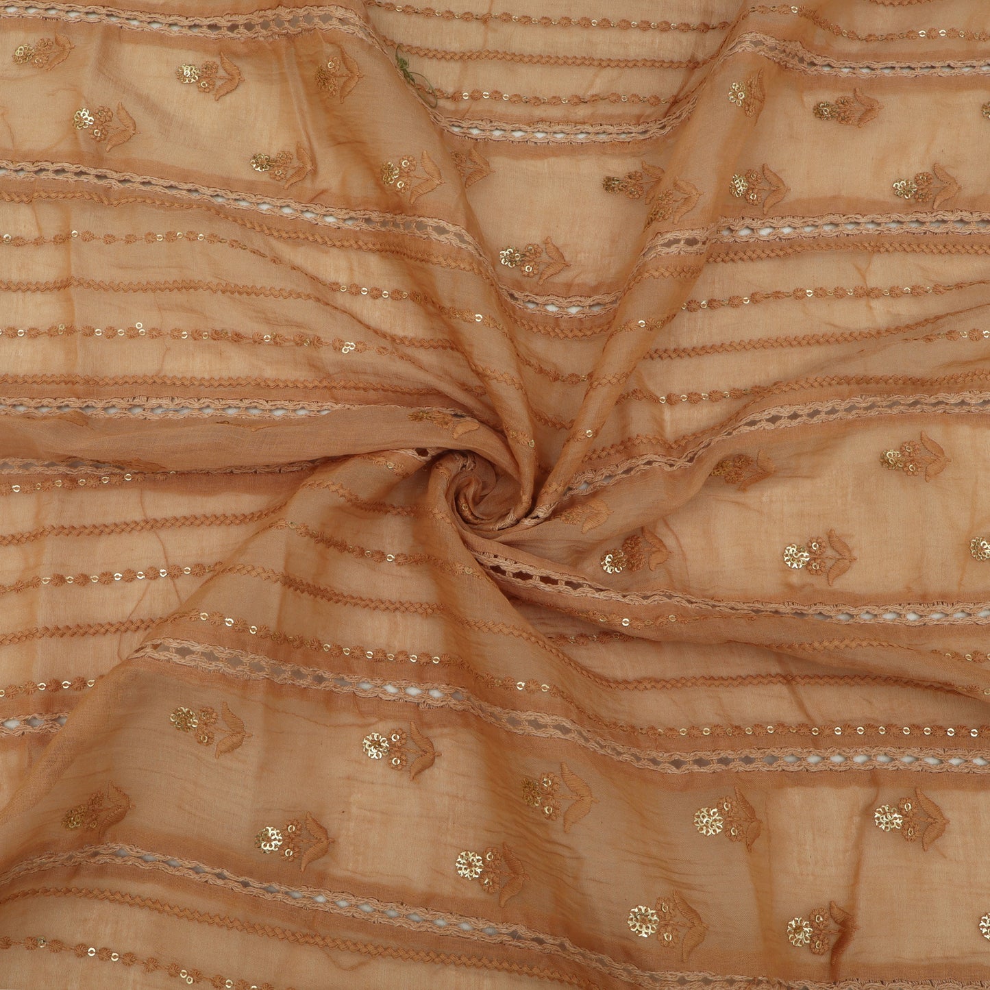 Mul Chanderi Embroidery Fabric