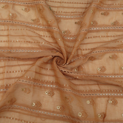 Mul Chanderi Embroidery Fabric