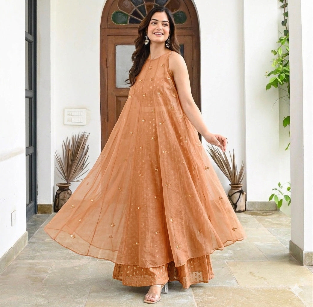 Mul Chanderi Embroidery Fabric